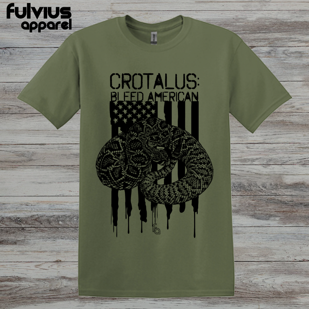 Crotalus: Bleed American Eastern Diamondback Rattlesnake Tee