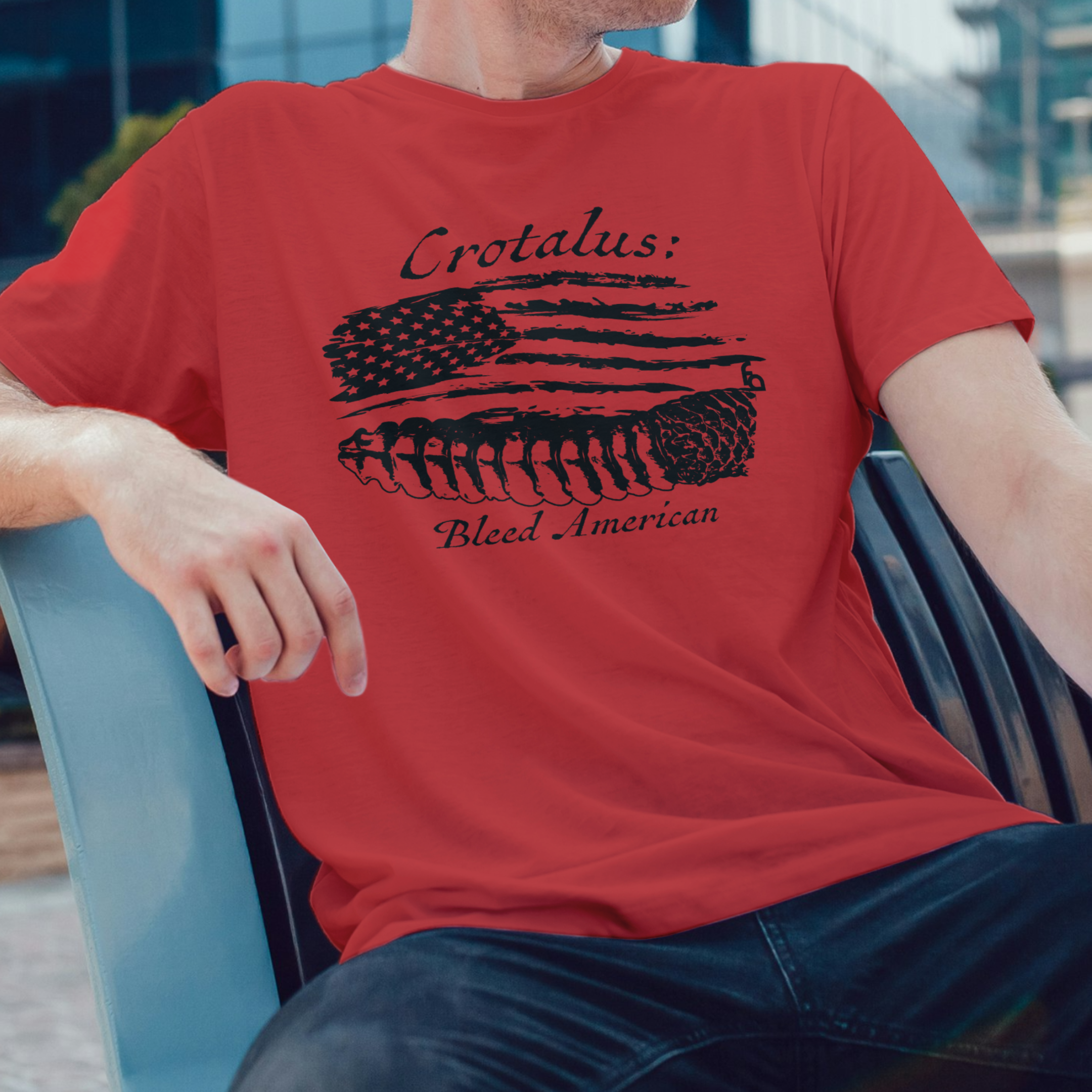 Crotalus Bleed American V2 | Rattlesnake Tee