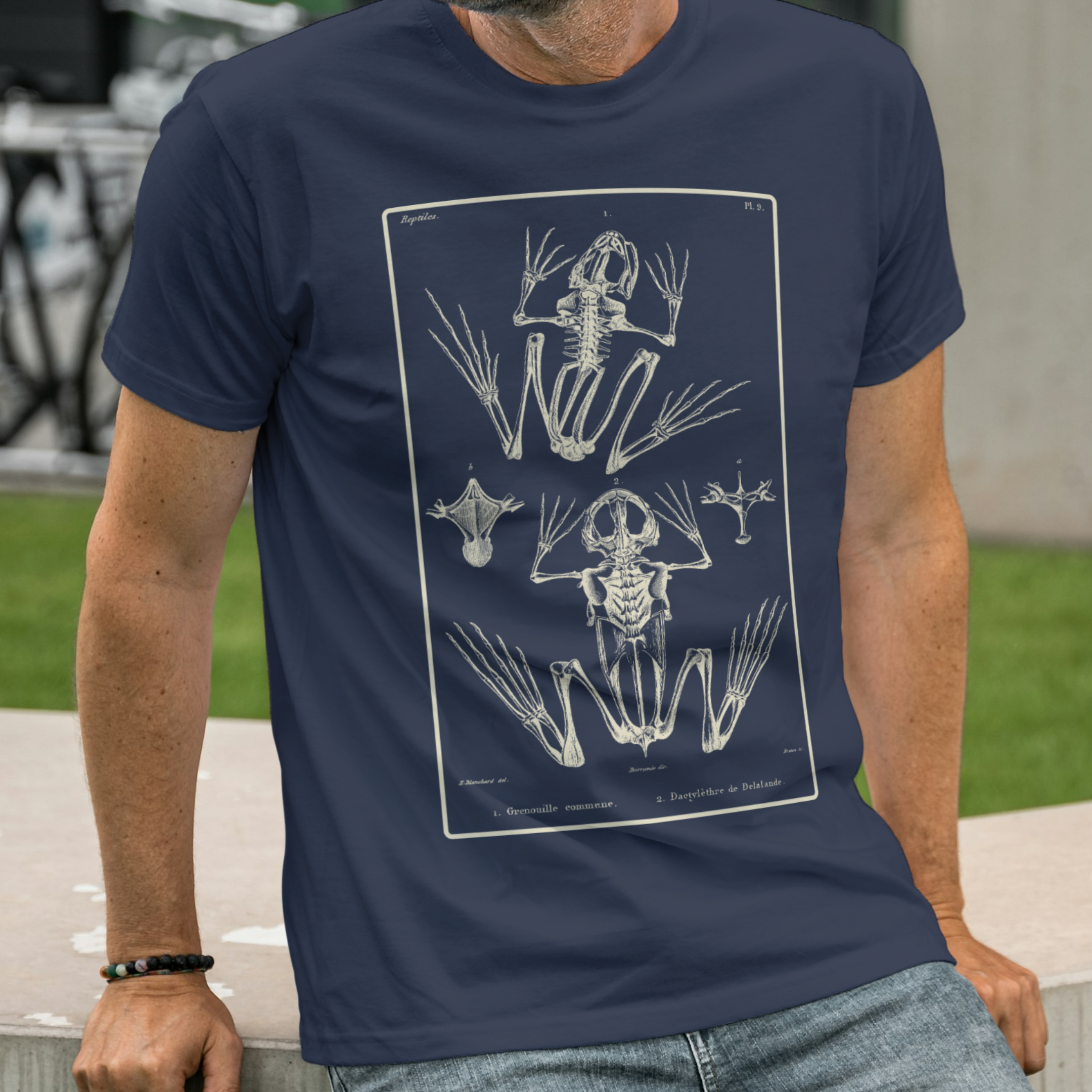Vintage Frog Skeleton Tee