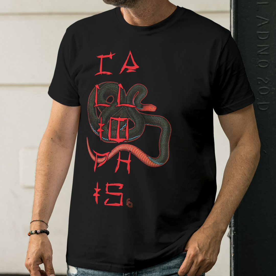 Calliophis bivirgatus | Blue Malayan Coral Snake Tee