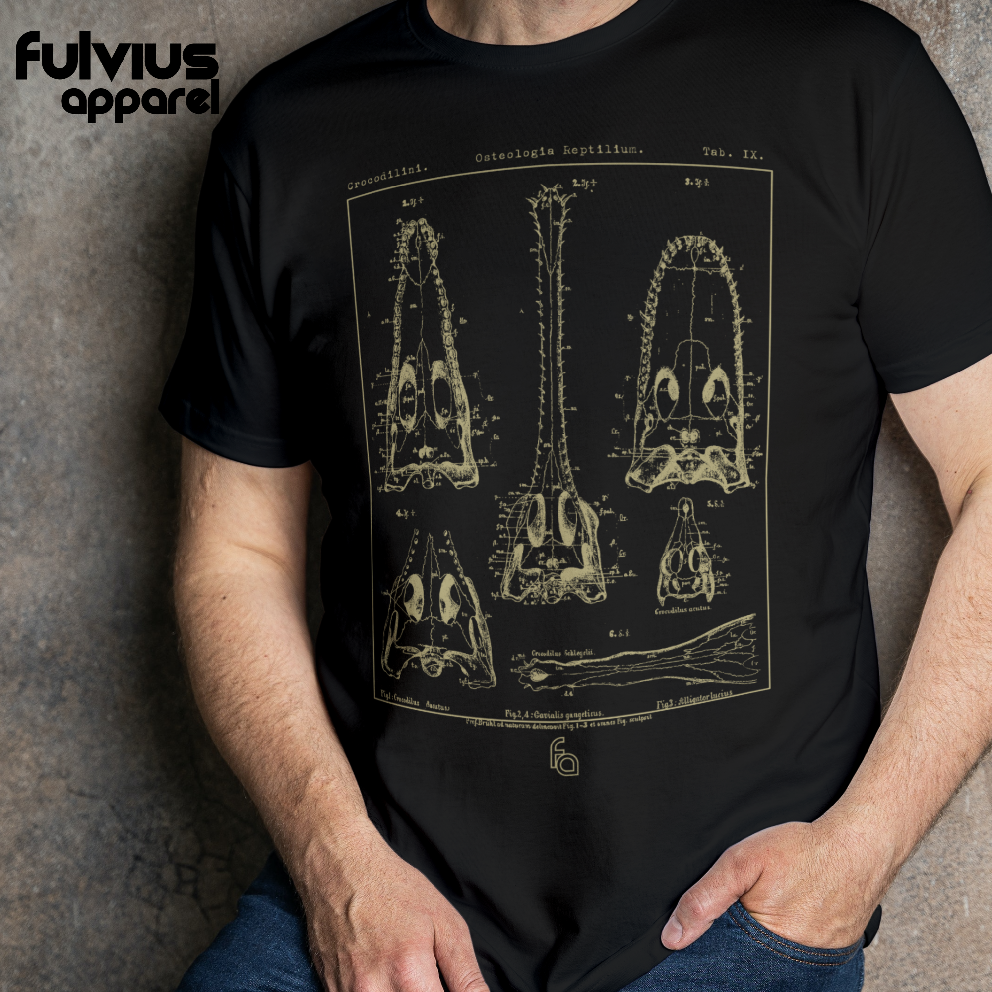 Croc Skull Chart | Crocodilian Tee